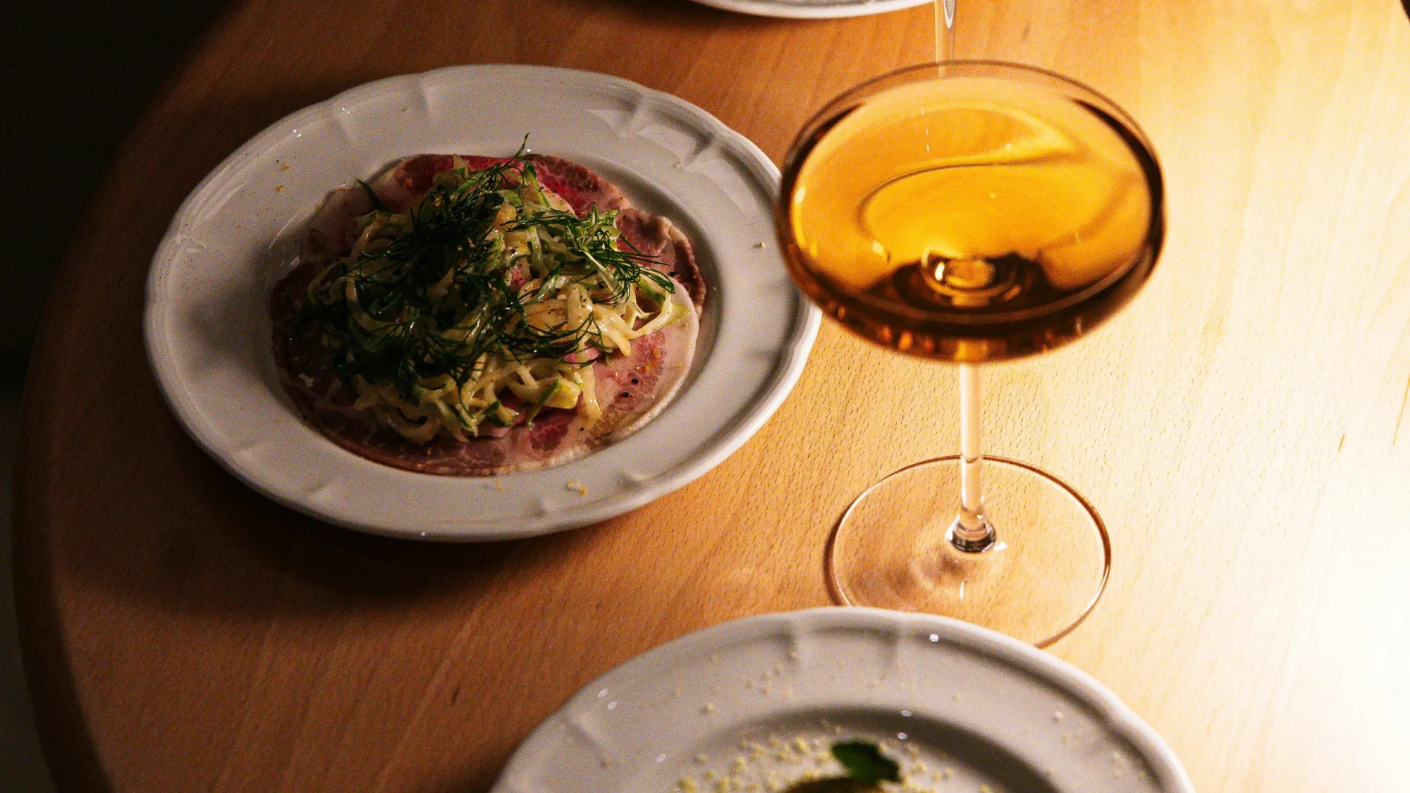 Fine Dining Pasta And Wine